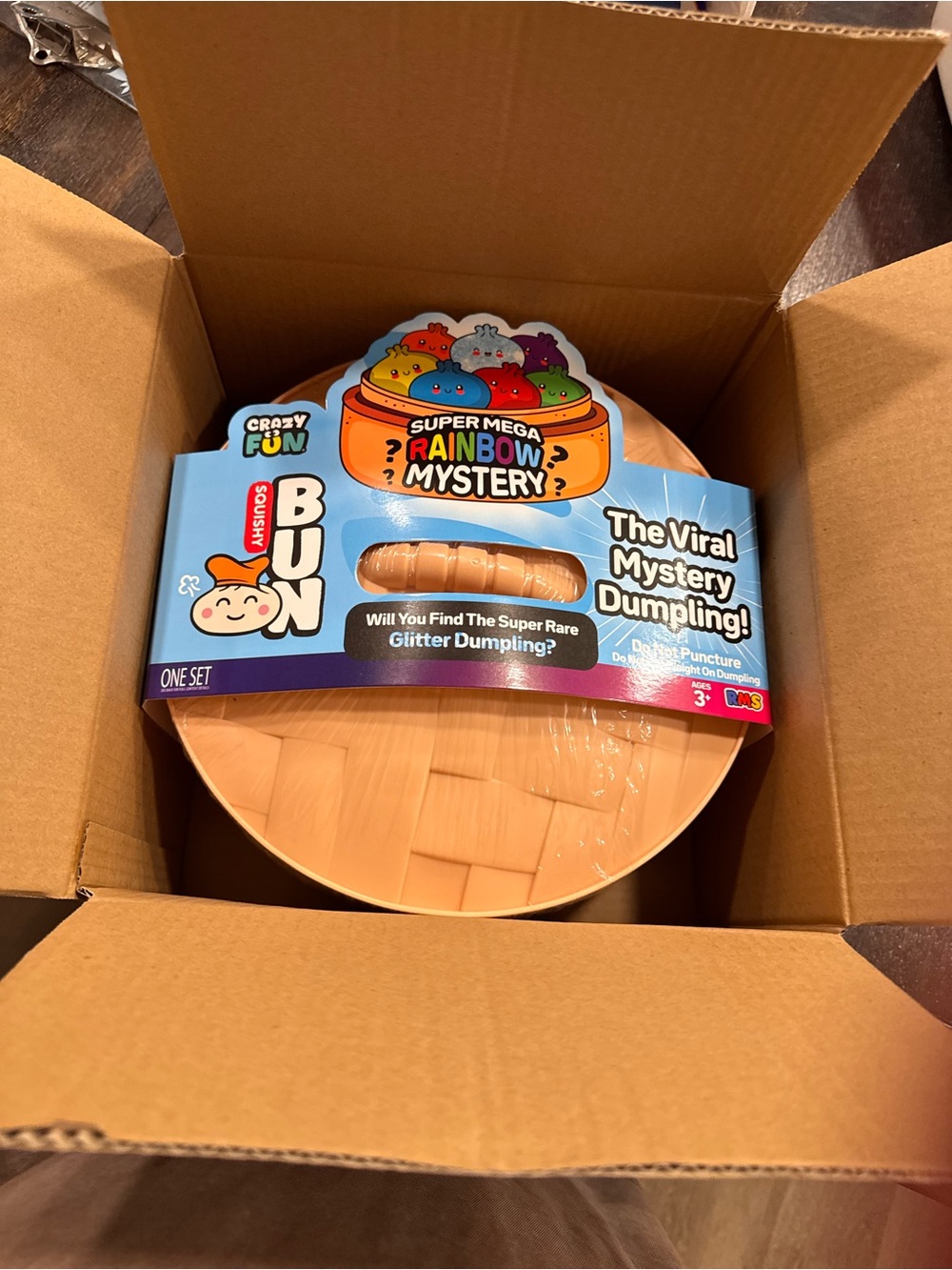 VIRAL SUPER MEGA JUMBO Rainbow Mystery Squishy Bun Dumpling 12”